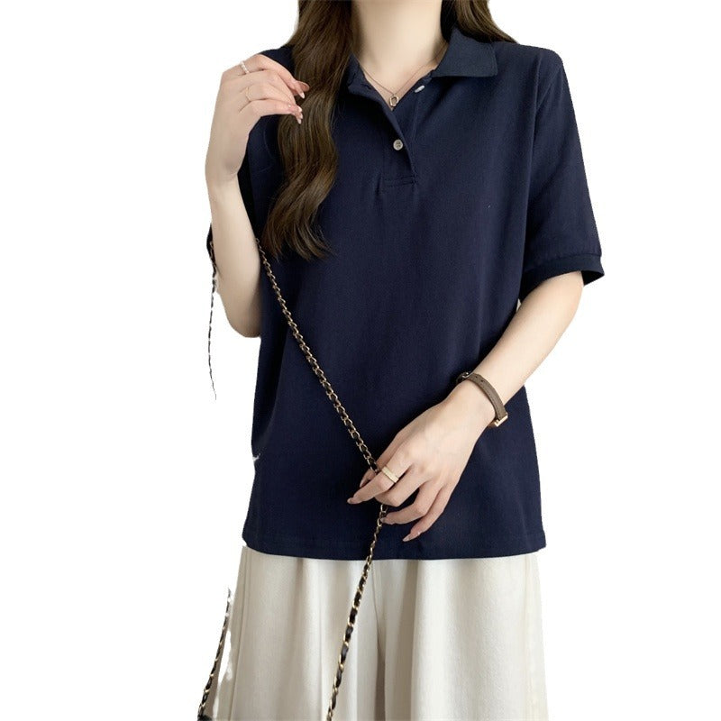Dame Casual Polo-Shirt med korte ærmer Stilla