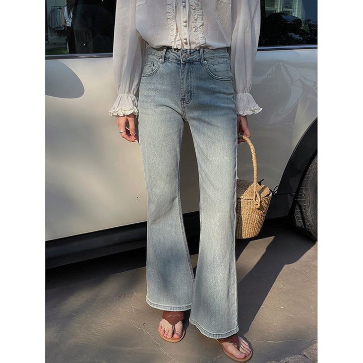 Dame High-Waist Flared Jeans med elegant snit og moderne design Stilla