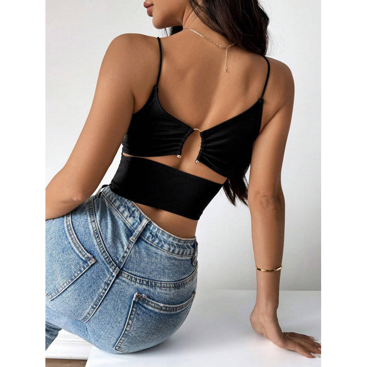 Damen Figurbetontes Spaghetti-Top mit leichtem Stretch Skovae