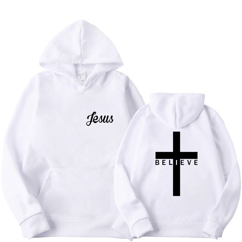 Dame hoodie med motiverende tro design og komfortabel pasform Skovae