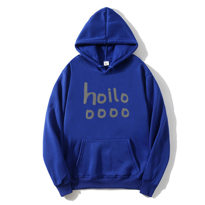 Dame hoodie med løs pasform og kreativt print Skovae