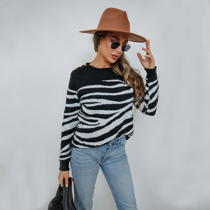 Kvindernes mønstrede sweater Stilla
