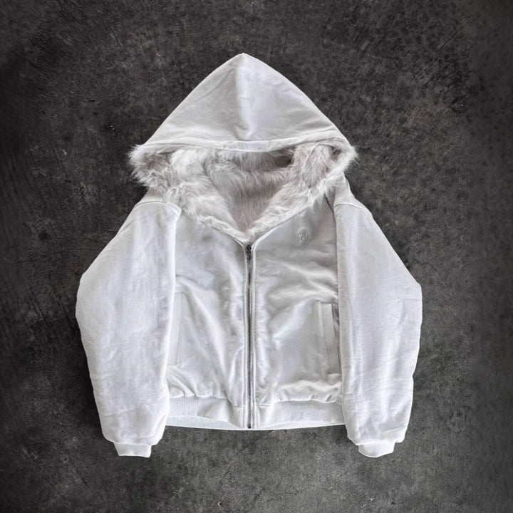 Kvindernes bløde og varme hoodiejakke Stilla
