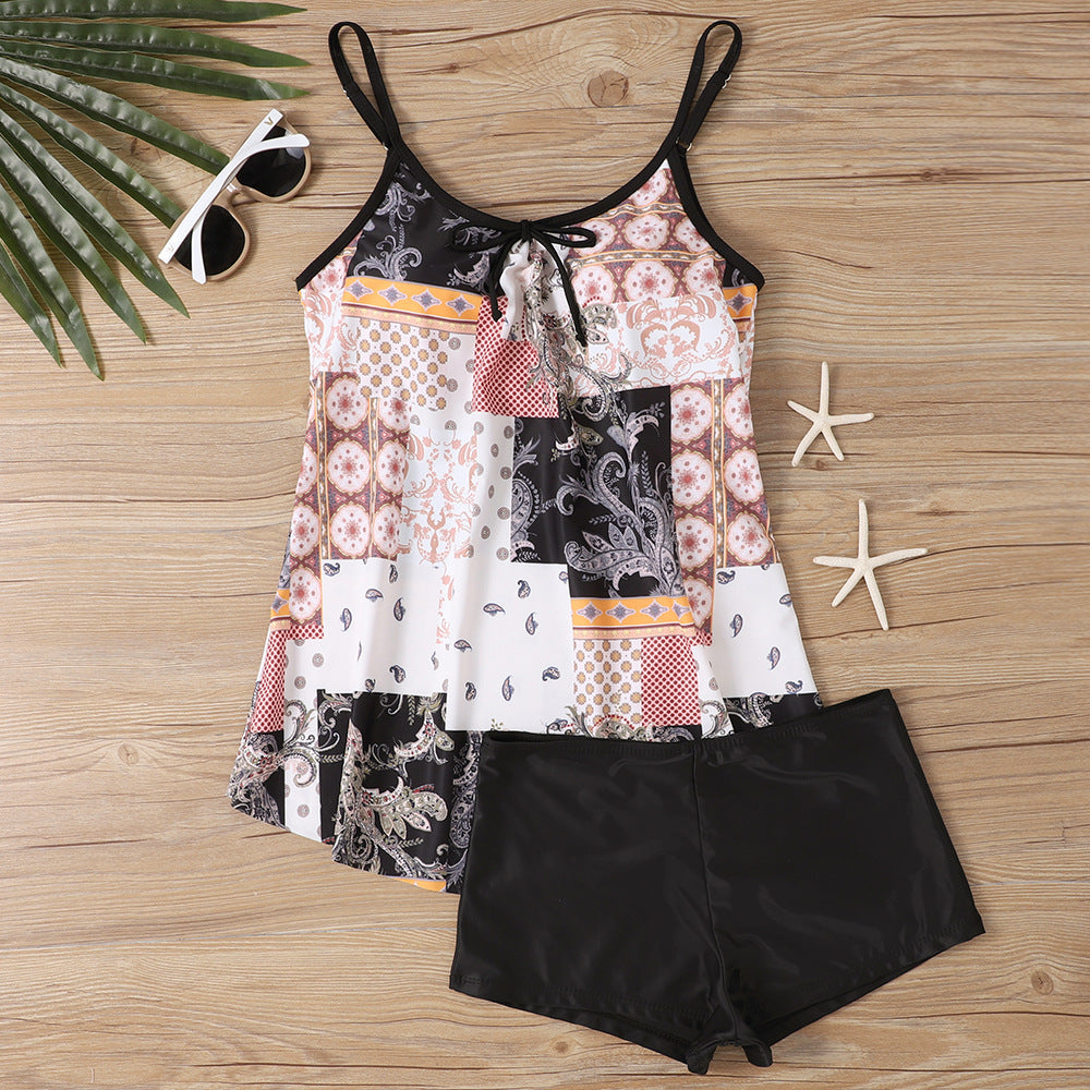 Dame afslappet strandtop med shorts Skovae