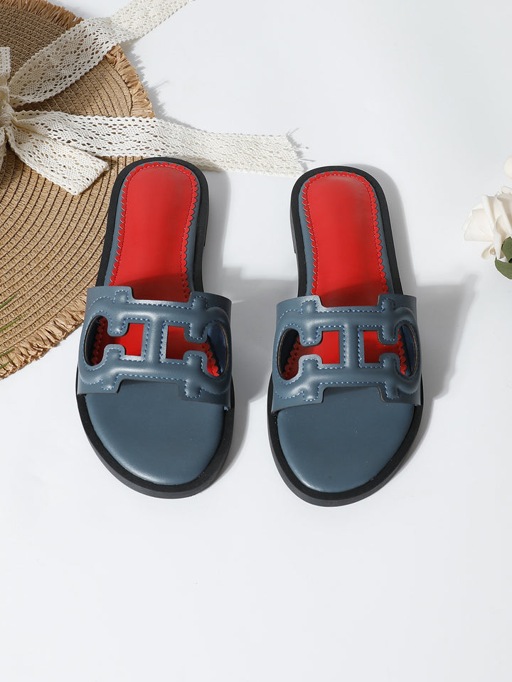 Dame mode slippers med iøjnefaldende logo Stilla