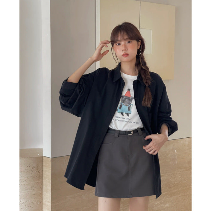 Dame Ternet Pullover med Knapdetaljer og elegant Ståkrave Stilla