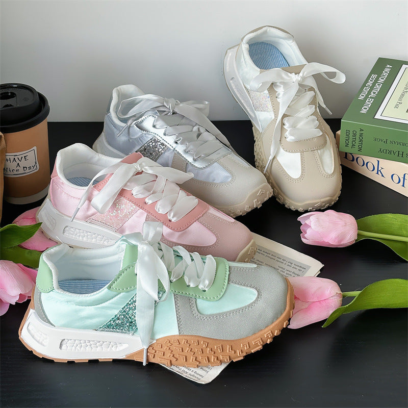 Dame Sporty Sneakers med åndbar overfladestruktur og polstret sål Stilla