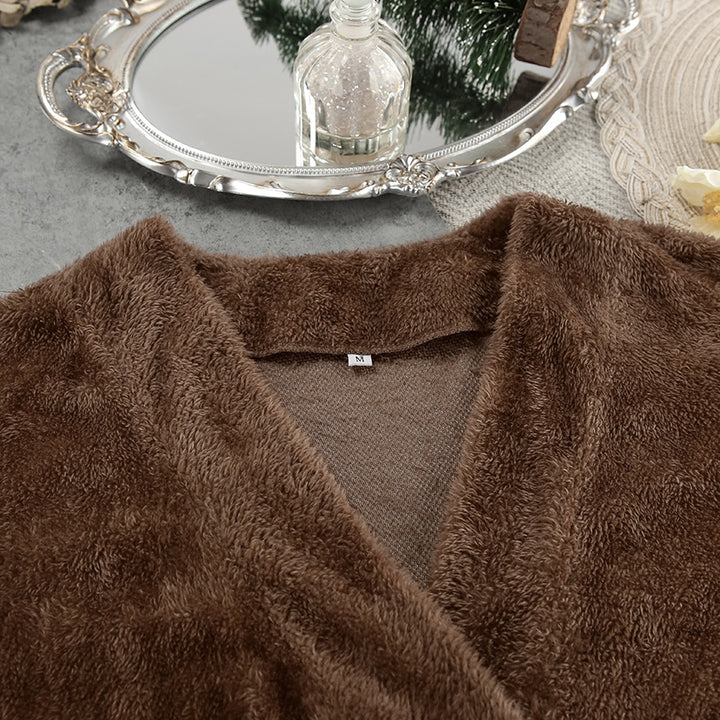 Dame Loungewear Sæt med hyggeligt teddy-stof Stilla