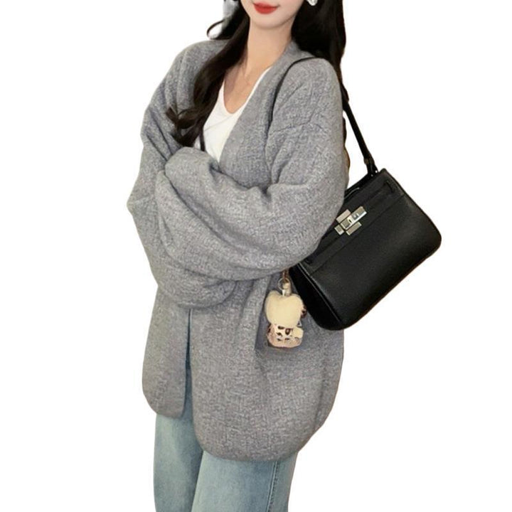 Kvinders oversized strikket cardigan med en afslappet pasform Stilla