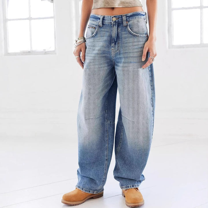 Dame brede jeans i vintage stil Stilla