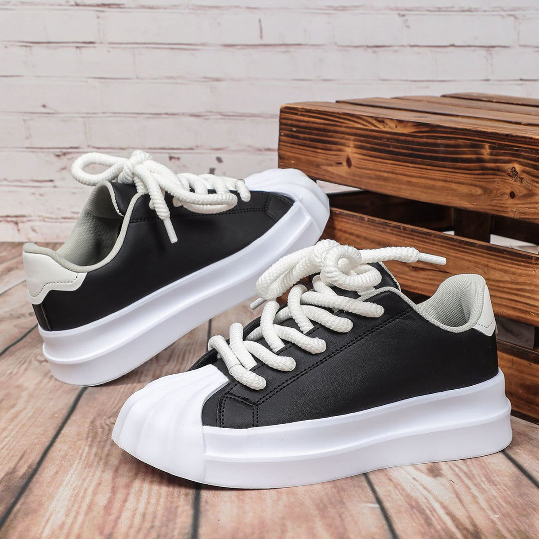 Dame Sportliche Sneakers med moderigtigt design og høj sål Stilla