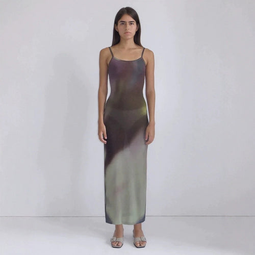 Dame Elegant Maxi Slip Kjole Stilla