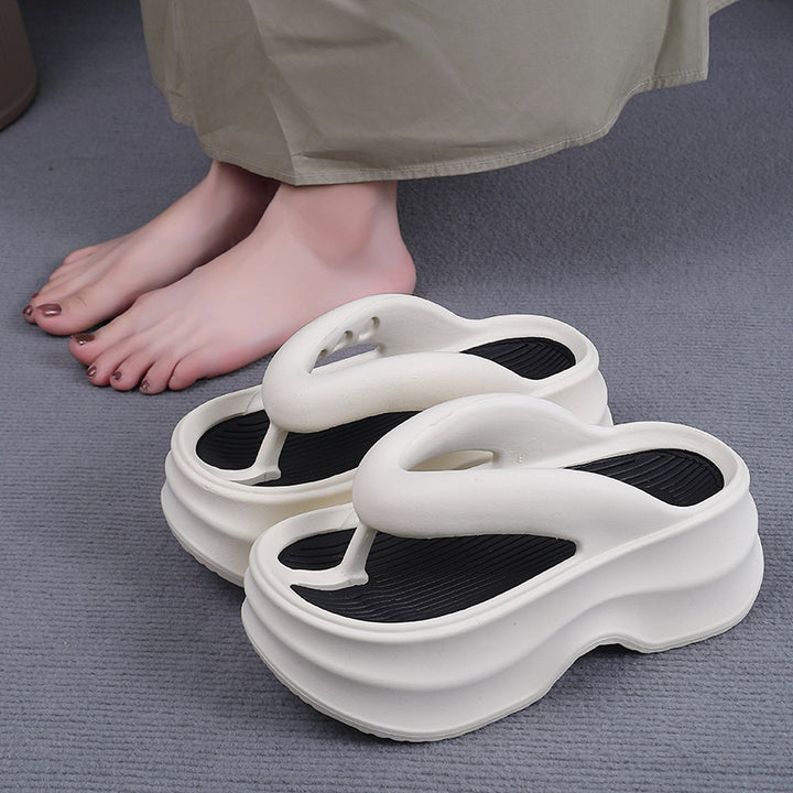 Dame ergonomiske komfort-sandaler med skridsikker sål og fleksibel fodseng Stilla
