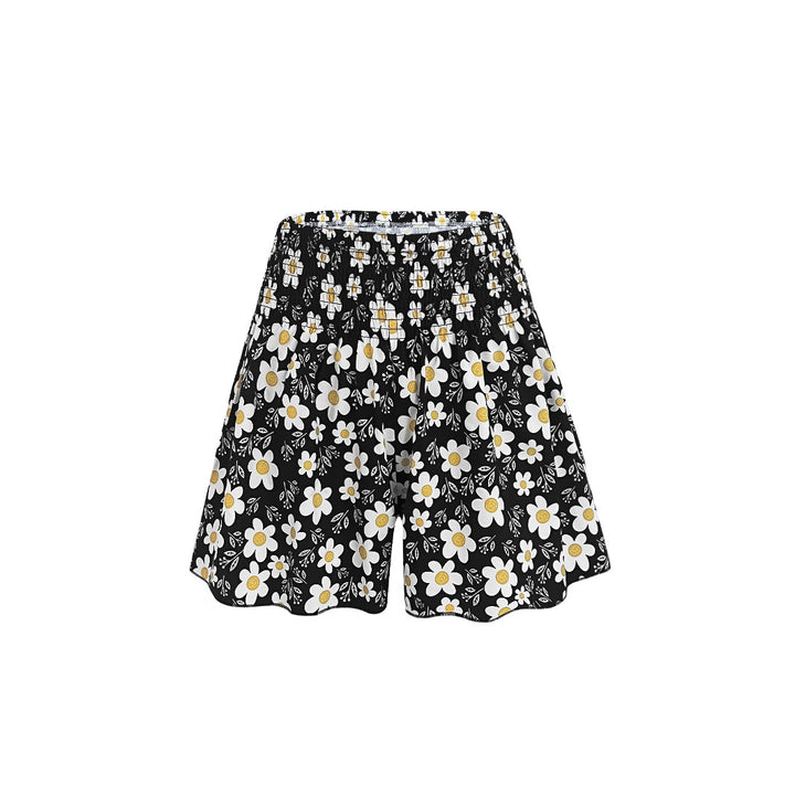 Dame Floral Print Afslappet Fit Shorts Stilla