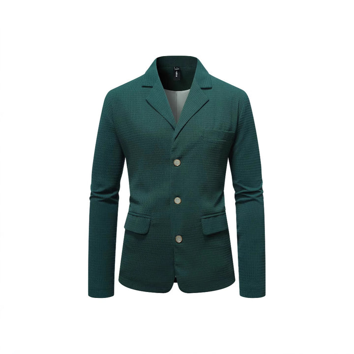 Herre elegant fritidsblazer med struktureret stof Stilla