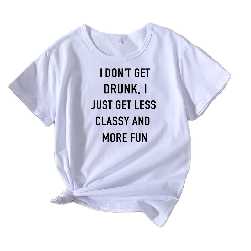 Dame Casual Humor Slogan T-Shirt Stilla