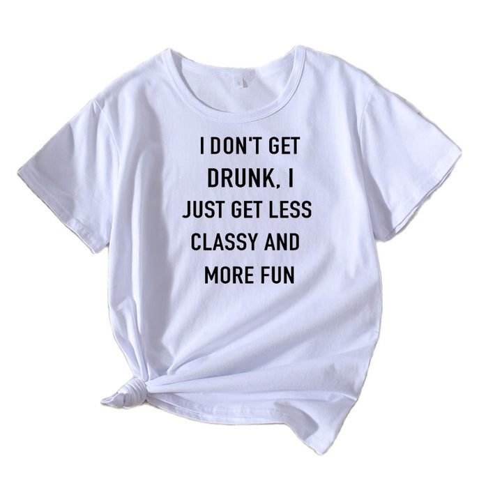 Dame Casual Humor Slogan T-Shirt Stilla