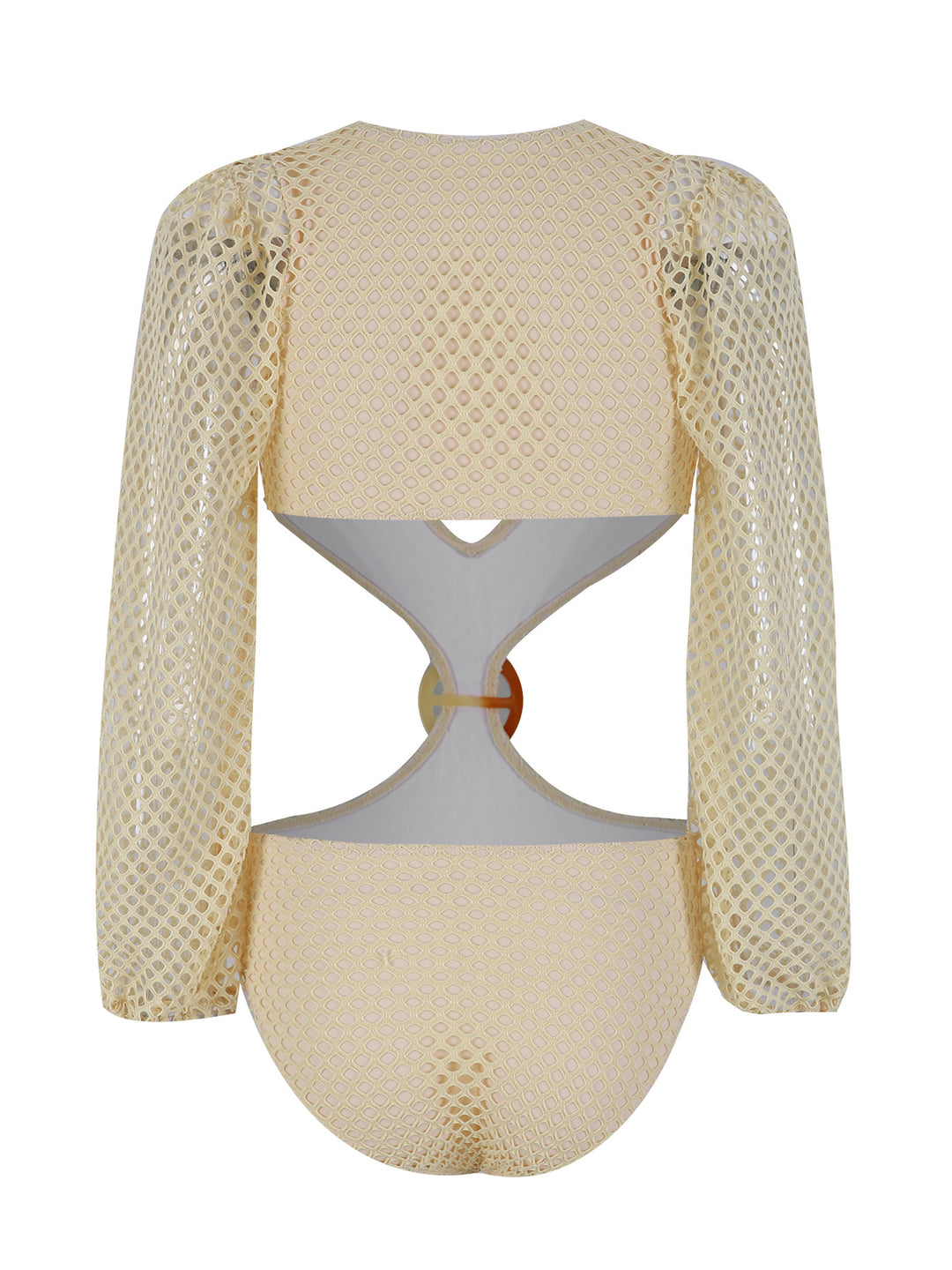 Damens badedragtaske med elegant netlook og fashionable taljebælte Stilla