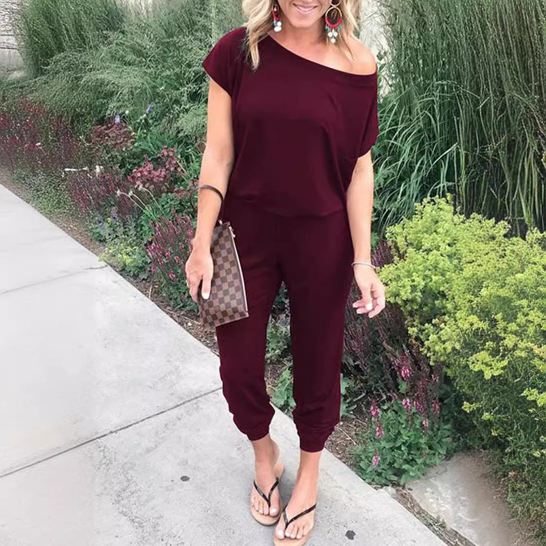 Damer casual one-piece med off-shoulder design Stilla