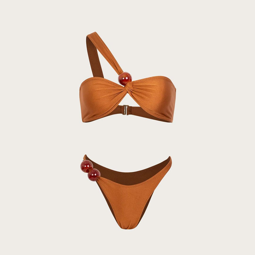 Dame bikini-sæt med elegant knude-design og dekorative accenter Stilla