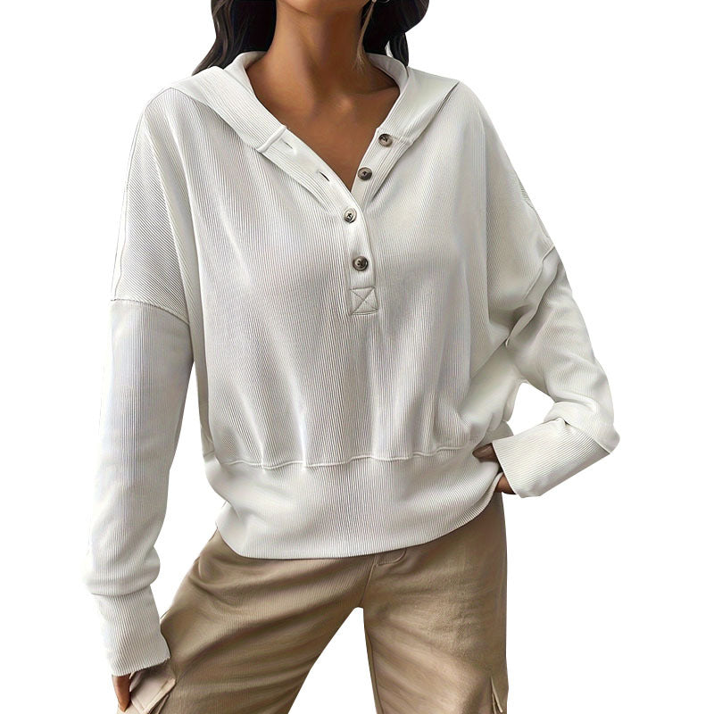 Femme Relaxed Fit Henley Top Stilla