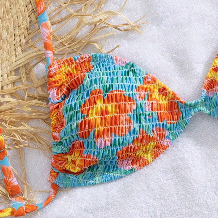 Dame triangel-bikini i afslappet shabby-chic stil Skovae