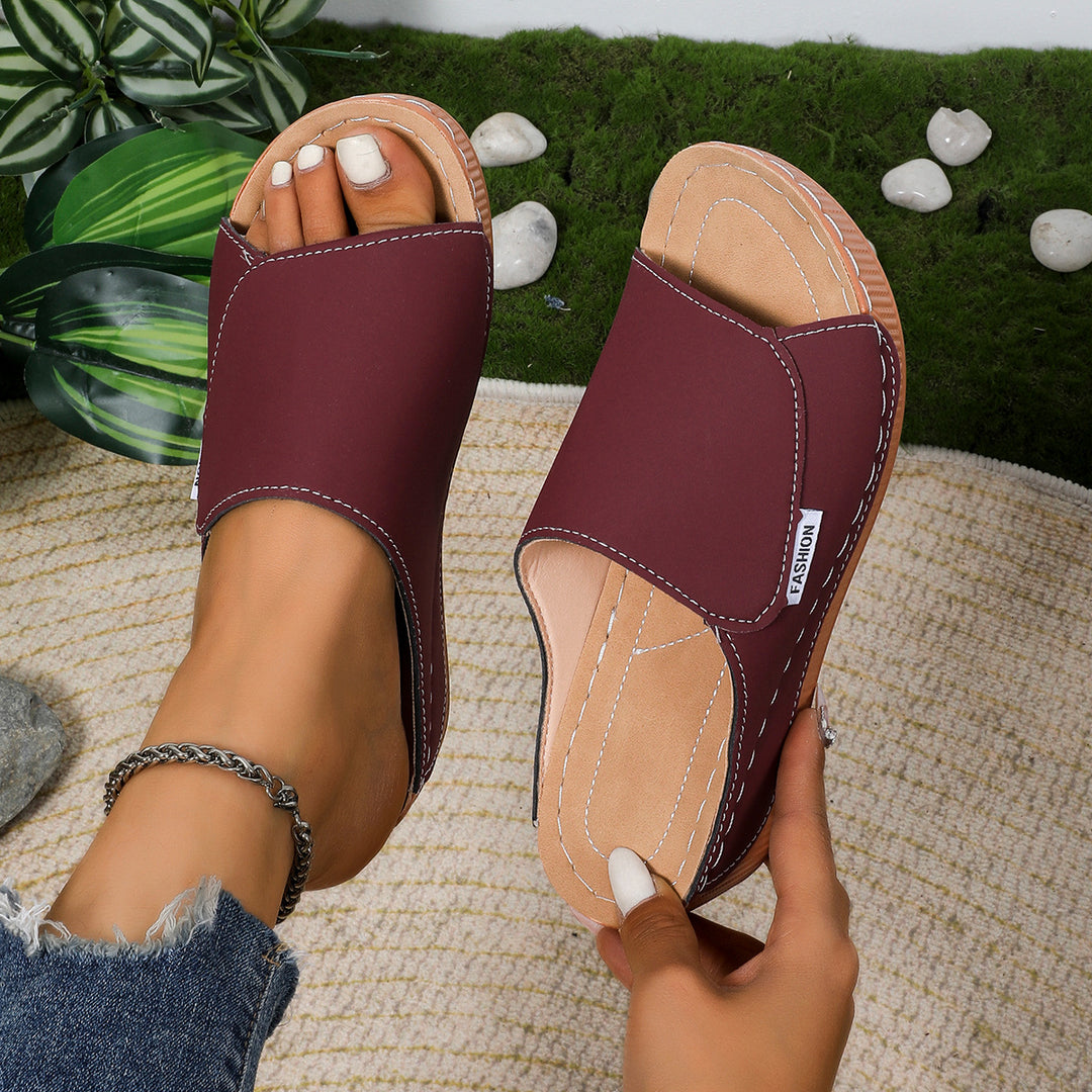 Dame Comfort-sandaler med skridsikker sål og ergonomisk fodseng Stilla