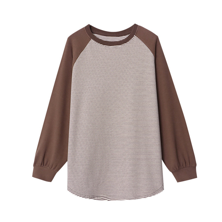 Kvinders afslappede sweatshirt med stribet design Stilla