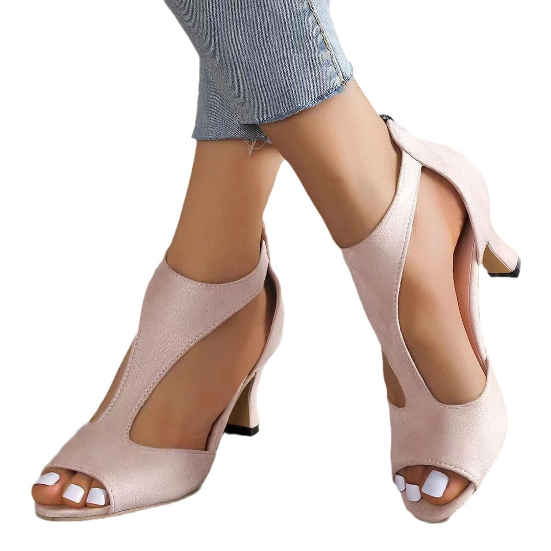Dame Peep-Toe Plateau Sandaler Stilla
