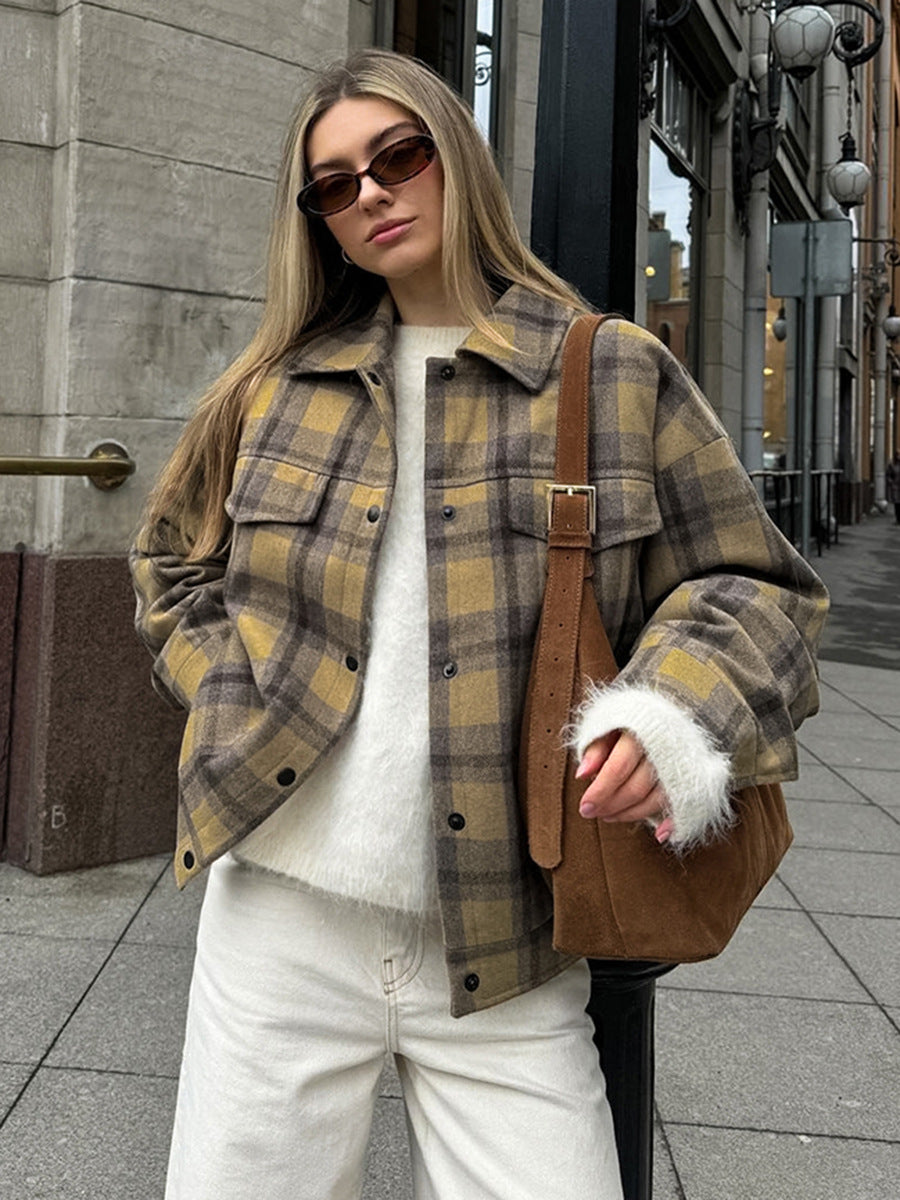 Dame Ternet Overshirt-Jakke med moderne snit og praktiske lommer Stilla