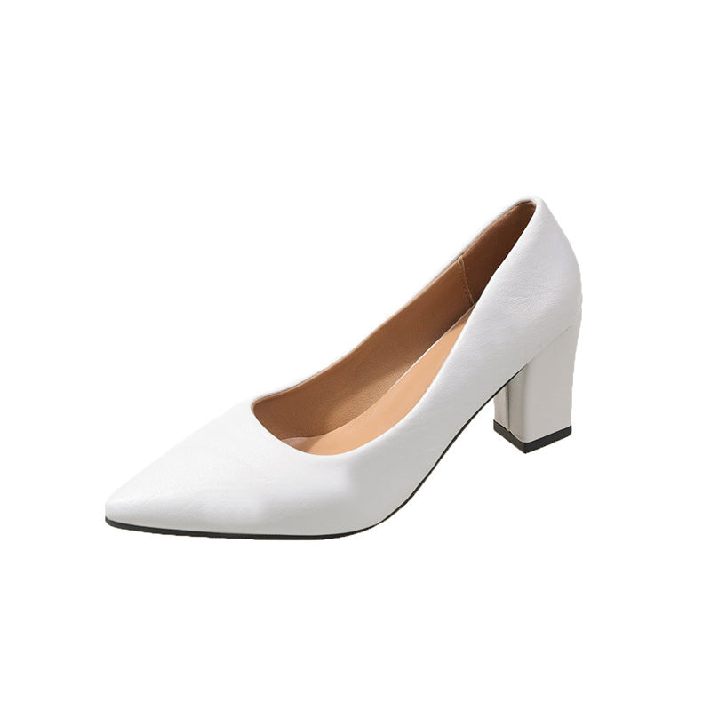 Dame Elegante Pumps med spids fodseng og blokeret hæl Stilla