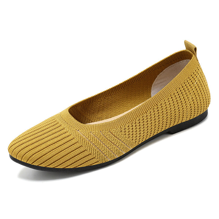 Dame Elegante og komfortable Ballerinas med åndbart strikdesign Stilla