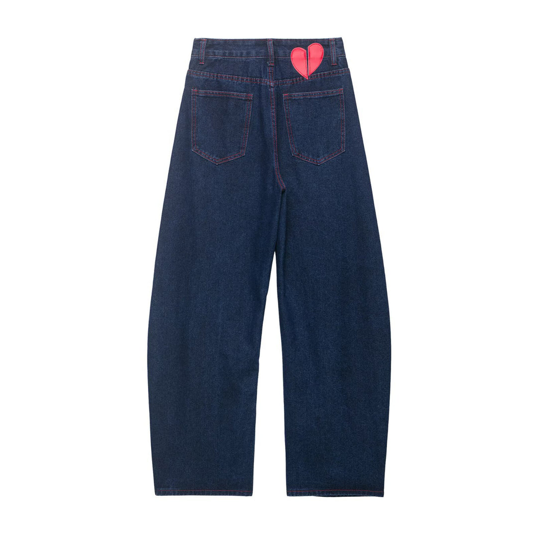 Dame brede jeans i afslappet snit Skovae