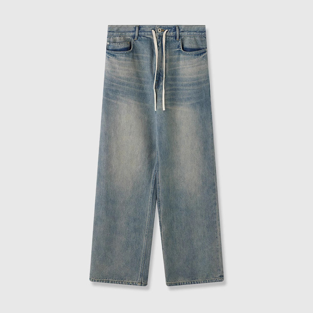 Dame vidde Bootcut-jeans med elastisk bånd og fine detaljer Stilla