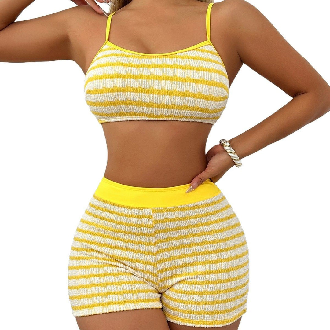 Dame Cropped Top og Shorts Sæt Skovae