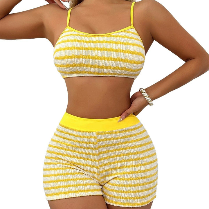 Dame Cropped Top og Shorts Sæt Skovae