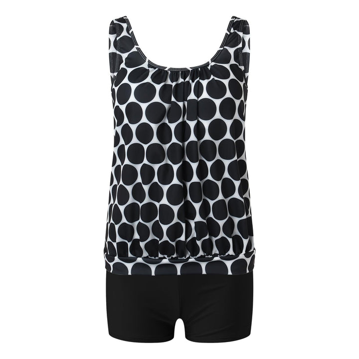 Dame elegant tankini med moderigtigt mønster Skovae