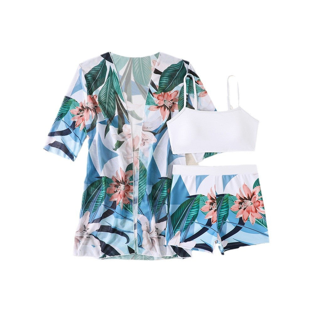 Dame Strand-outfit med blomstermønster og lette, åndbare materialer Stilla