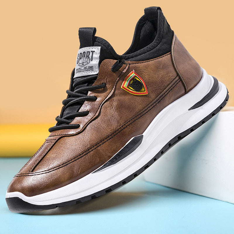 Herrer Premium Læder Lifestyle Sneakers Stilla