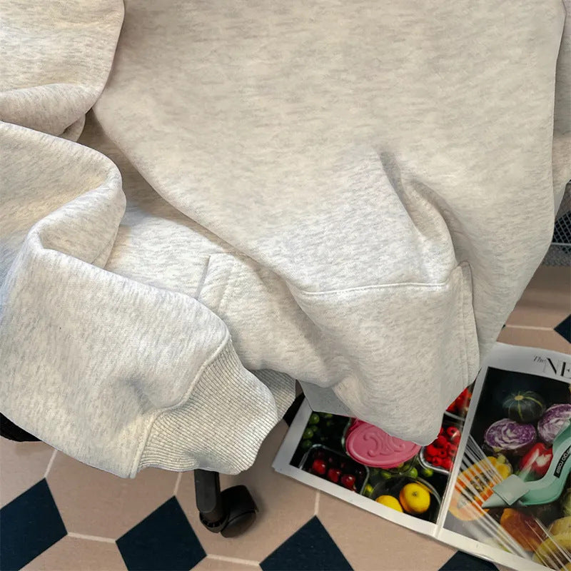Kvindernes hættetrøje med løs pasform og kreativ katte design Stilla