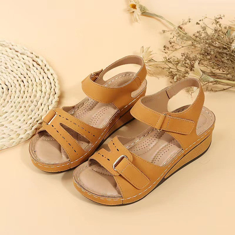 Dame Wedge-sandaler med justerbare stropper og anatomisk fodseng Stilla