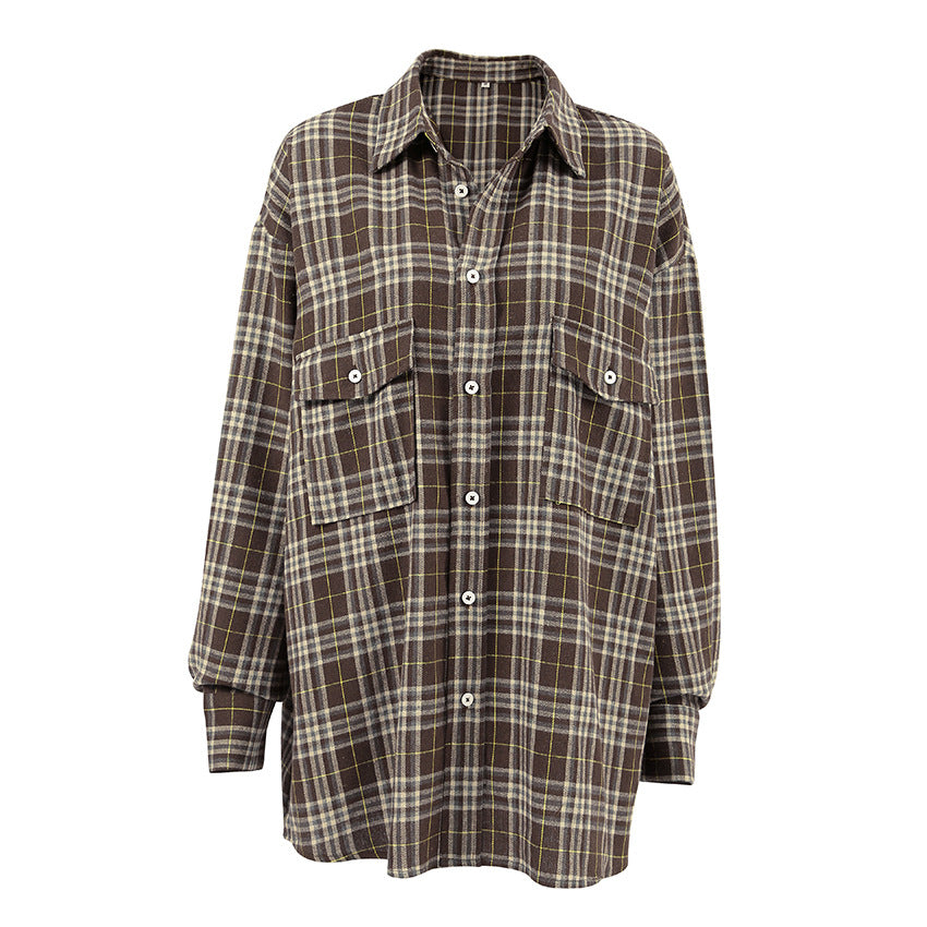 Dameternetternede overshirt jakke Stilla