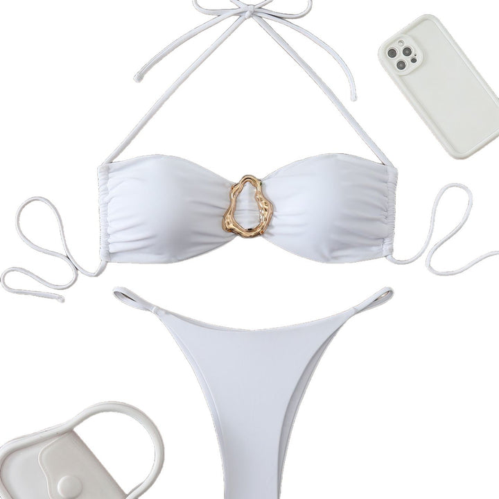 Dame Bikinier med dekorativt tilbehør Skovae