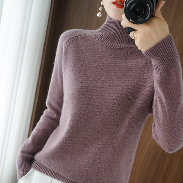 Stilla | Fashionable Turtleneck Striktrøje