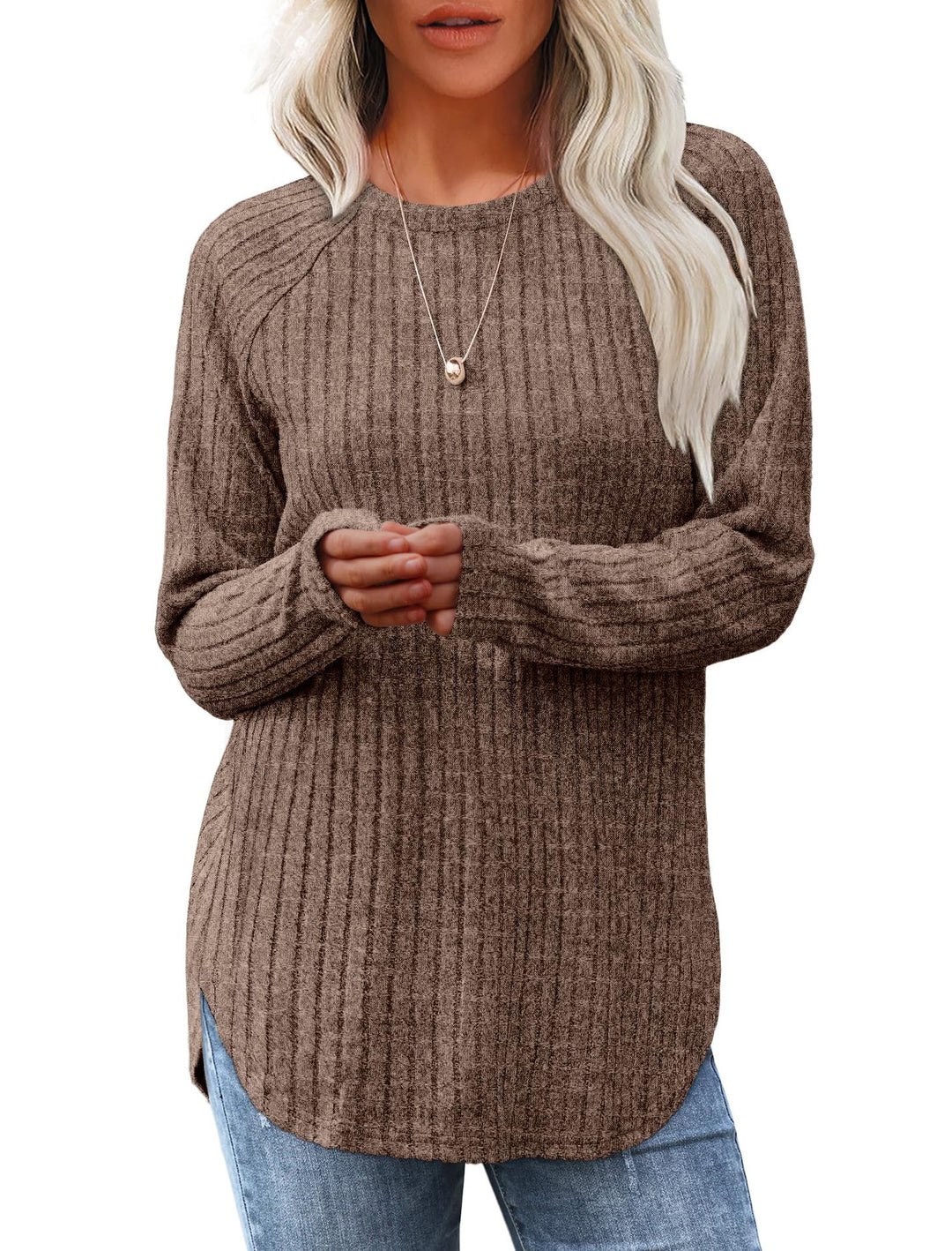Dame alsidig strikpullover Stilla