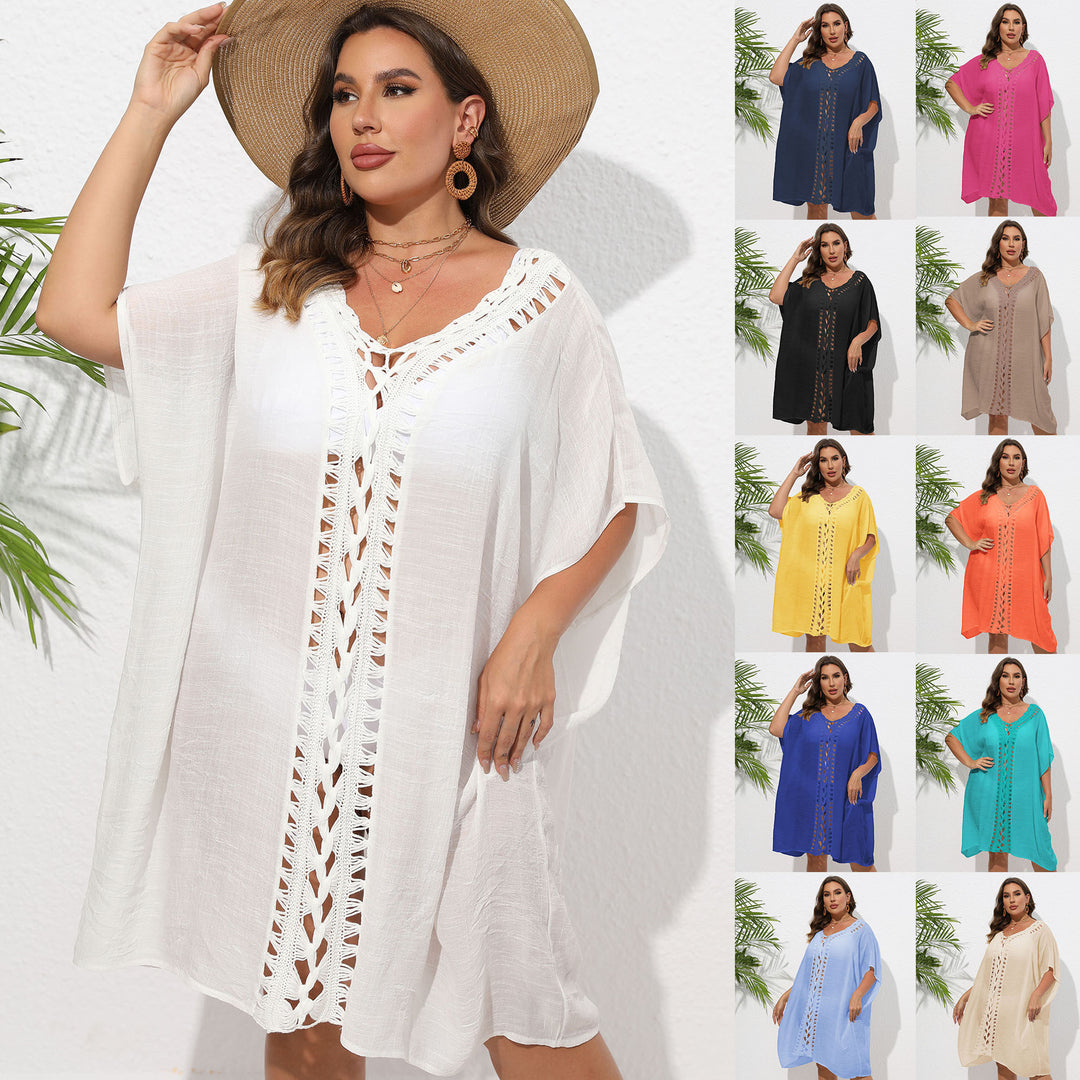 Dame Let Strand Kaftan Overgang Stilla