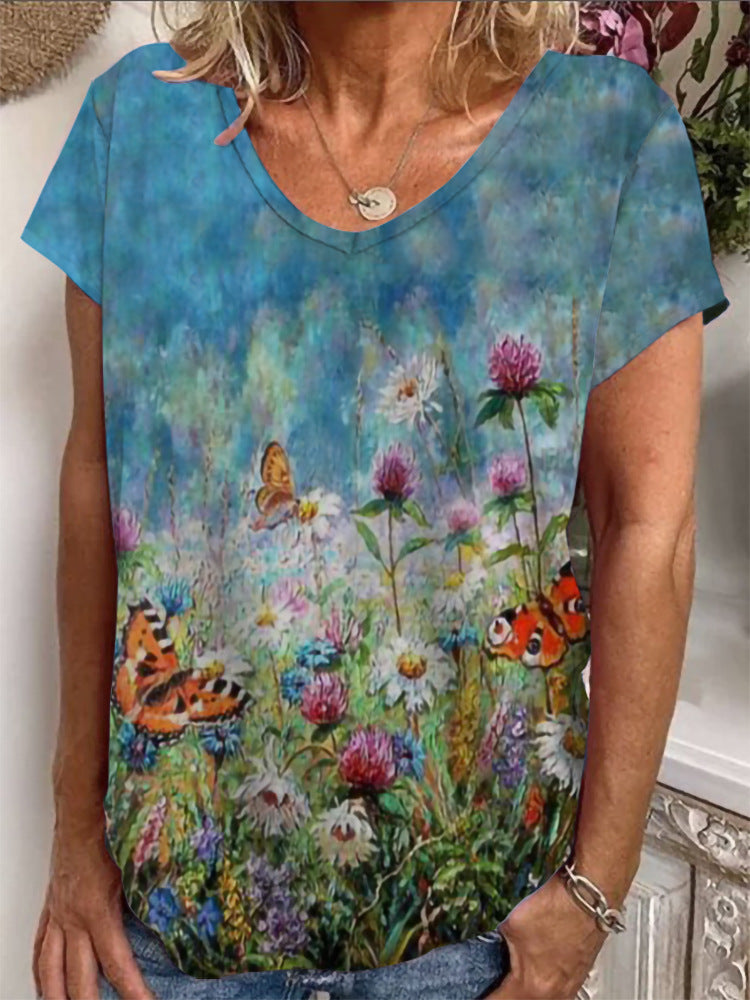 Dame Loose Bluse med farverigt paisleymønster Skovae
