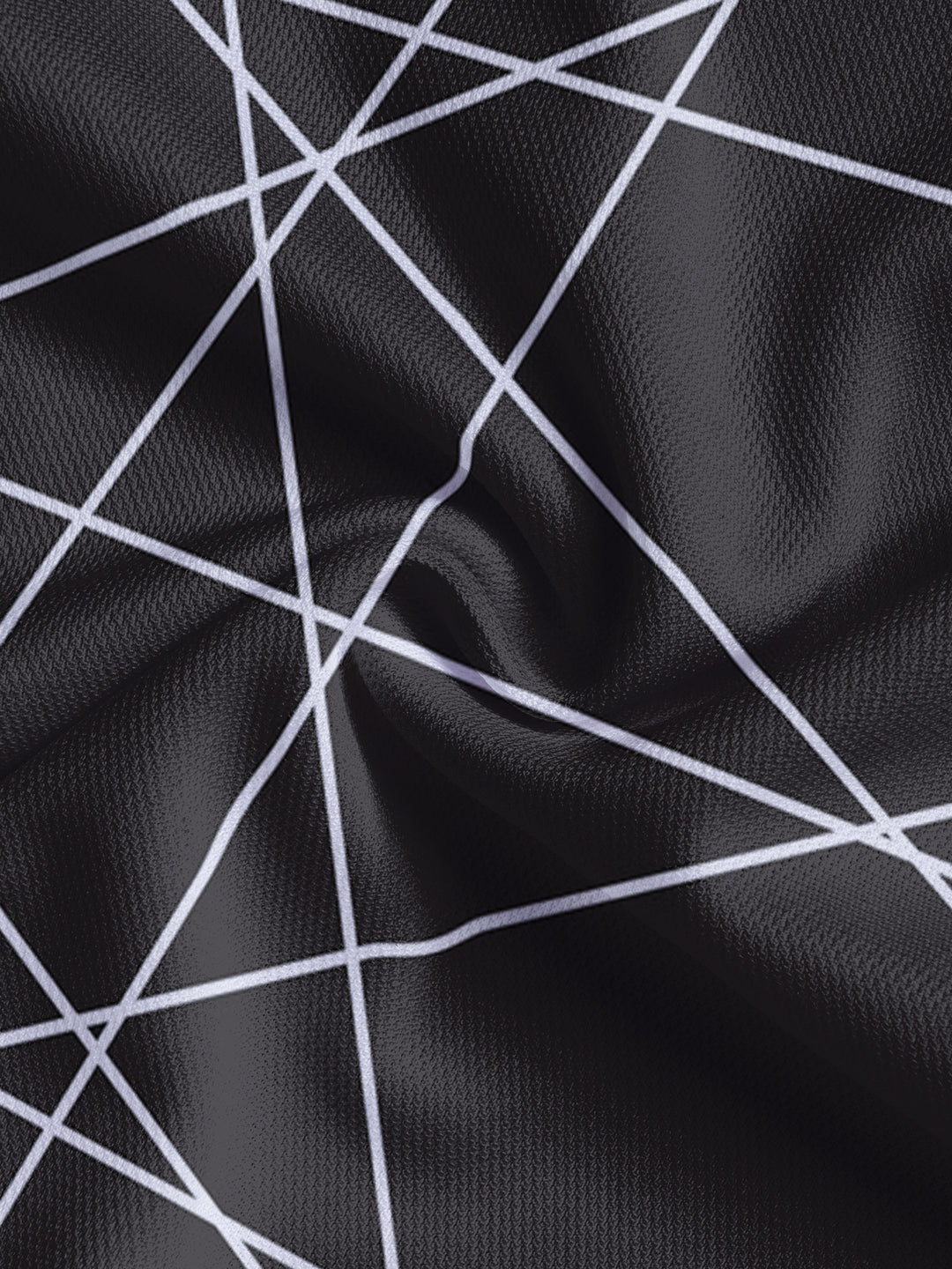 Herrer Poloshirt med moderne geometrisk mønster og komfortabelt strækstof Stilla