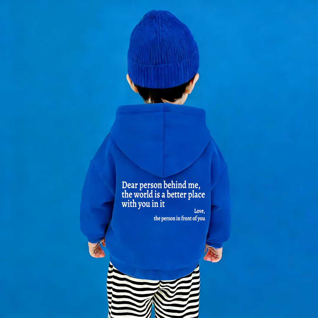 Dame hoodie med motiverende tekst og afslappet skæring Stilla