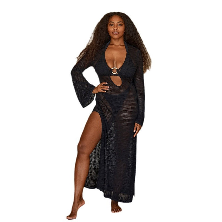 Dame Cutout Hæklet Cover-Up Kjole Stilla
